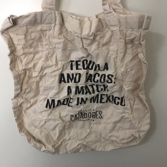 3/$15 Tequila cazadores tequilas and tacos:match made in Mexico canvas tote - Picture 4 of 6